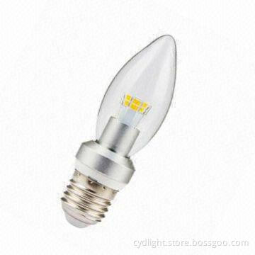 C37 LED Candle Bulb, Dimmable, E27-325lm, 4W with 2,700-6,500K Color Temperatures